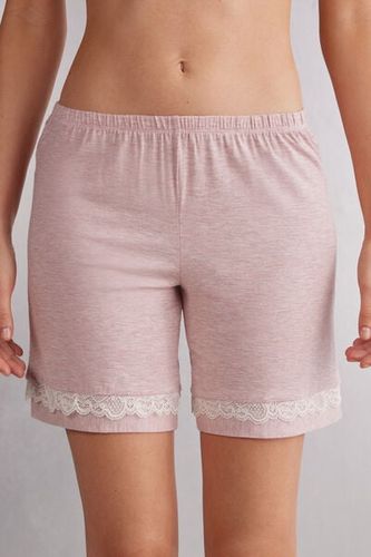Modal Shorts with Lace Details Woman Pale Pink - Intimissimi - Modalova