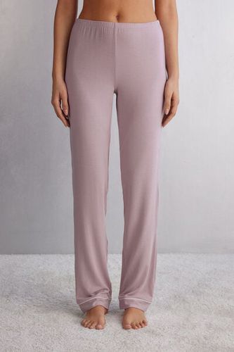 Long Micromodal Trousers Woman Violet Size M - Intimissimi - Modalova
