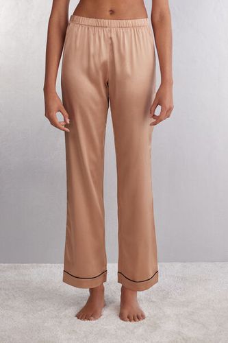 Full Length Silk Pants Woman Natural Size M - Intimissimi - Modalova