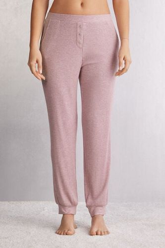 Chic Comfort Full Length Modal Pants Woman Dark Pink - Intimissimi - Modalova