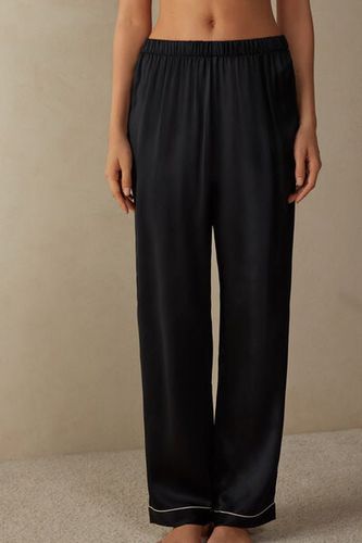 Silk Satin Pajama Pants Woman Black Size XS - Intimissimi - Modalova