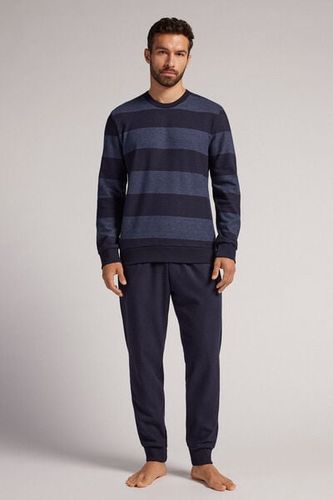 Stripes Tricot Full Length Pajamas Man - Intimissimi - Modalova