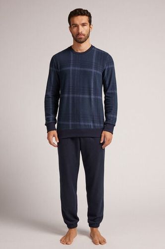 Check Pattern Tricot Full Length Pajamas Man - Intimissimi - Modalova