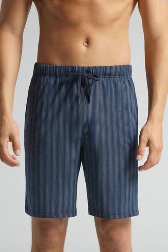 Stripe Print Cotton Shorts Man - Intimissimi - Modalova
