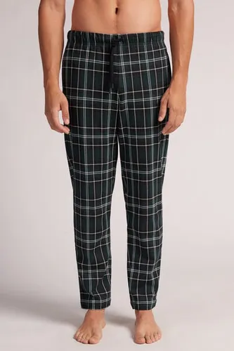 Green Check Print Cotton Pants Man Black Size L - Intimissimi - Modalova