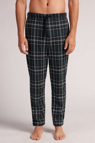 Green Check Print Cotton Pants Man Black Size XL - Intimissimi - Modalova