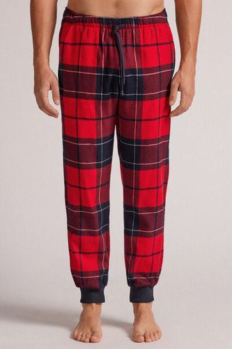 Red Check Pants in Brushed Cotton Cloth Man Blue Size S - Intimissimi - Modalova