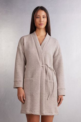 Soft Chevron Robe Woman Brown Size M/L - Intimissimi - Modalova