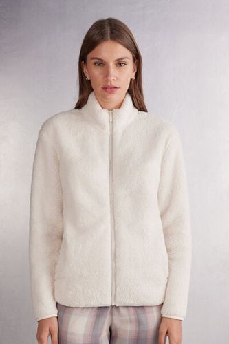 Fleece Bomber Woman Ivory Size L - Intimissimi - Modalova