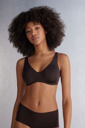 Greta Comfort Lounge Balconette Bra in Ultralight Microfiber Woman Brown Size 7B - Intimissimi - Modalova