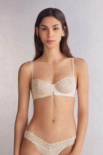 Denise Lace Balconette Bra Woman Natural - Intimissimi - Modalova