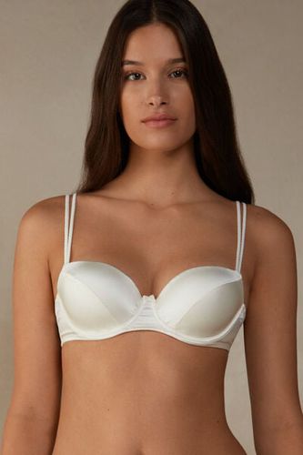 Sofia Natural Lift Balconette Bra in Silk Woman Ivory Size 3B - Intimissimi - Modalova