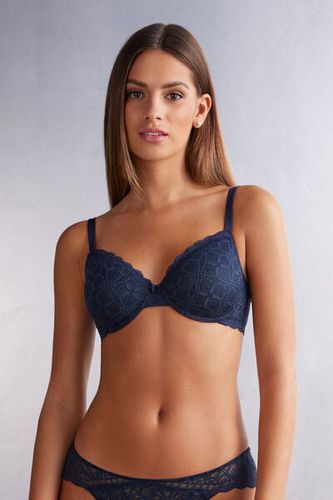 Francesca Balconette Bra in Lace Woman Blue Size 6B - Intimissimi - Modalova