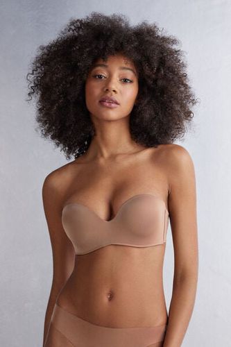 Gioia Bandeau Bra in Ultralight Microfiber Woman Natural Size 3C - Intimissimi - Modalova