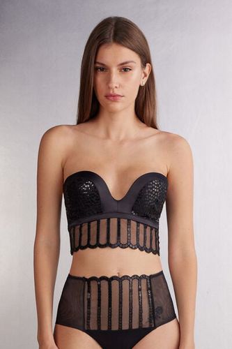 See the Magic Monica Bandeau Bustier Woman Black Size 4B - Intimissimi - Modalova