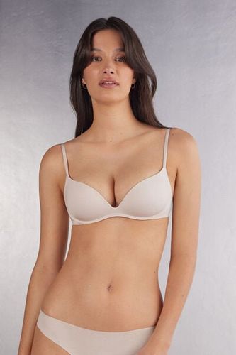 The Silky Touch Microfiber Gioia Super Push-Up Bra Woman Natural - Intimissimi - Modalova