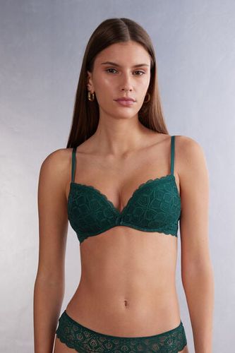 Gioia Super Push-Up Bra in Lace Woman Green Size 4B - Intimissimi - Modalova