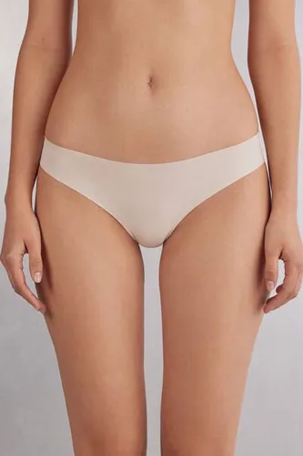 Seamless Cotton Brazilian Briefs Woman Natural - Intimissimi - Modalova
