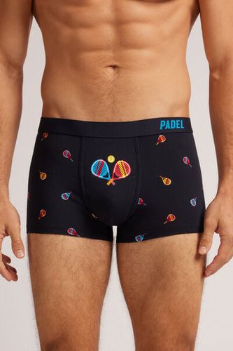 Padel Print Superior Cotton Boxers Man Blue Size 3 - Intimissimi - Modalova