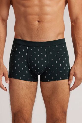 Chess Print Superior Cotton Boxers Man Black Size 3 - Intimissimi - Modalova