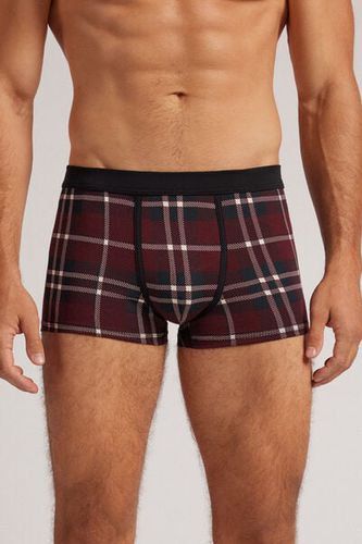 Tartan Print Superior Cotton Boxers Man Burgundy Size 4 - Intimissimi - Modalova