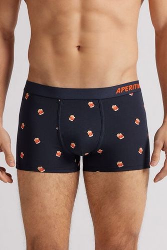 Negroni Cocktail Print Superior Cotton Boxers Man Blue Size 3 - Intimissimi - Modalova