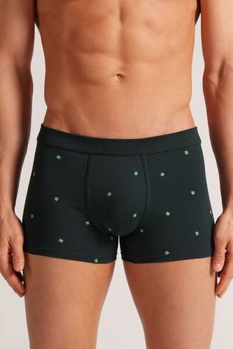 Clover Print Superior Cotton Boxers Man Green Size 5 - Intimissimi - Modalova