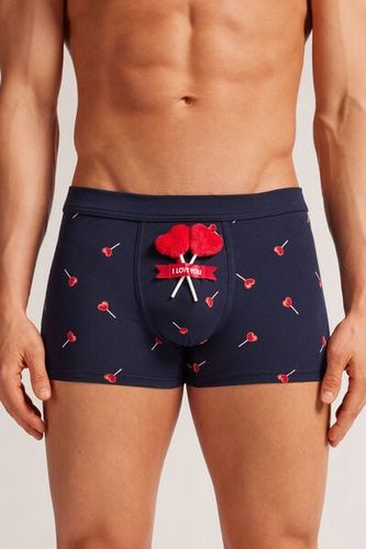 Heart Lollipops Plush Toy Superior Cotton Boxers Man Blue Size 4 - Intimissimi - Modalova