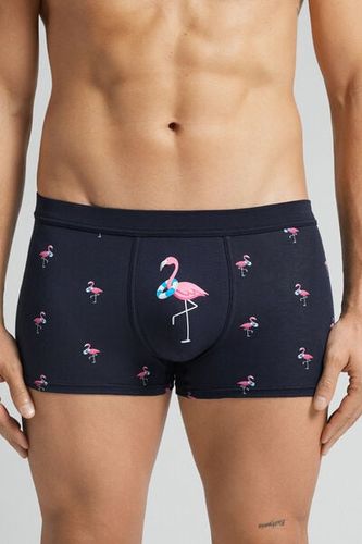 Flamingo Print Natural Fresh Cotton Boxers Man - Intimissimi - Modalova