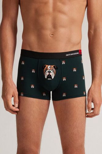 Natural Fresh Cotton Bulldog Boxers Man Black Size 4 - Intimissimi - Modalova