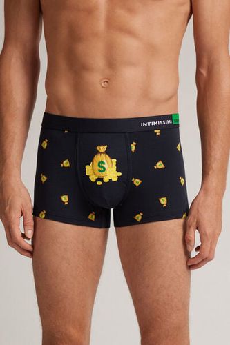 Dollar Print Cotton Boxers Man Black Size 3 - Intimissimi - Modalova