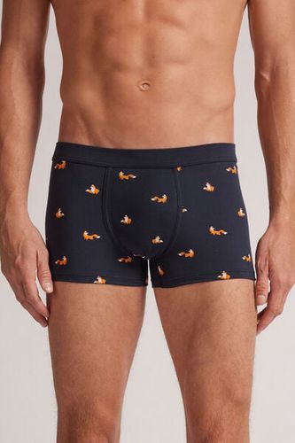 Fox Print Cotton Boxers Man Black Size 5 - Intimissimi - Modalova