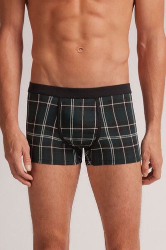 Check Print Cotton Boxers Man Black Size 4 - Intimissimi - Modalova