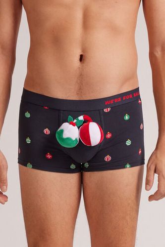 Christmas Balls Superior Cotton Boxers Man Blue Size 3 - Intimissimi - Modalova