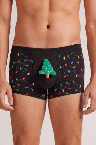 Christmas Lights Superior Cotton Boxers Man Black Size 6 - Intimissimi - Modalova