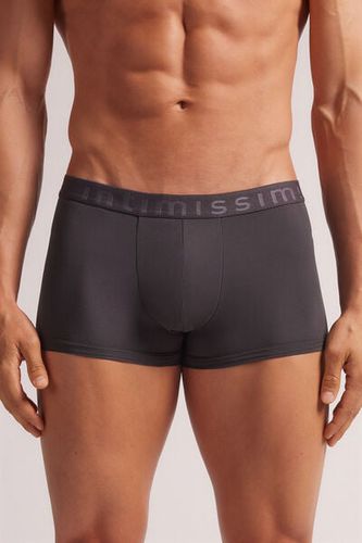 Microfiber Logo Boxer Shorts Man Grey Size 3 - Intimissimi - Modalova