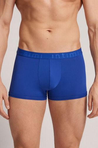 Microfiber Logo Boxer Shorts Man Blue Size 6 - Intimissimi - Modalova