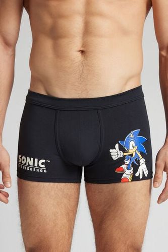 Sonic Print Superior Cotton Boxers Man Blue Size 7 - Intimissimi - Modalova