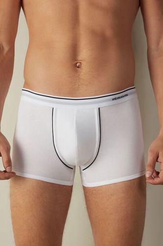 Superior Cotton Boxers with Exposed Elastic Man White Size 5 - Intimissimi - Modalova