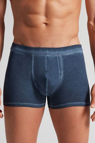 Natural Fresh Cotton Boxers Man Blue Size 5 - Intimissimi - Modalova