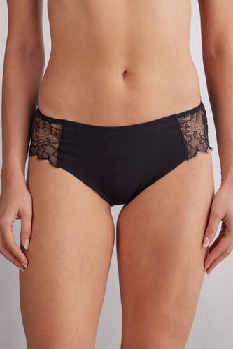 Intriguing Beauty Cotton Panties Woman Black Size 5 - Intimissimi - Modalova