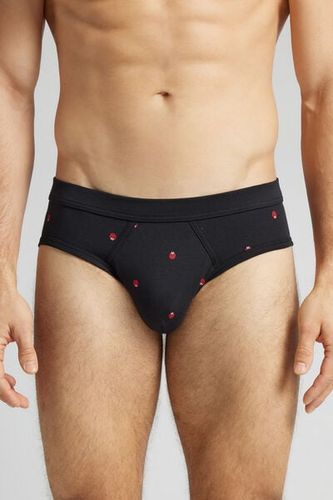 Ladybug Print Superior Cotton Briefs Man Black Size 4 - Intimissimi - Modalova