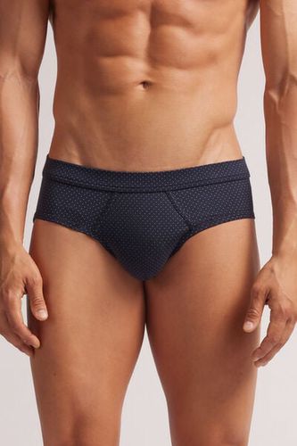 Dot Print Cotton Briefs Man Black Size 4 - Intimissimi - Modalova