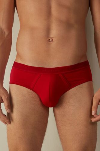 Superior Cotton Briefs with Logo Man Red Size 3 - Intimissimi - Modalova