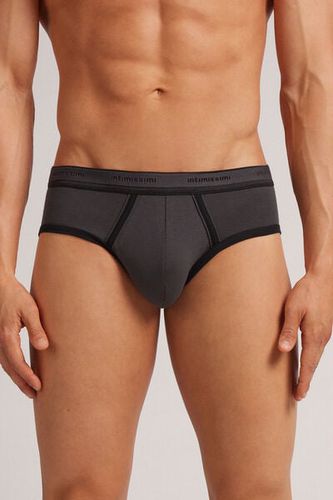 Superior Cotton Briefs with Logo Man Black Size 3 - Intimissimi - Modalova