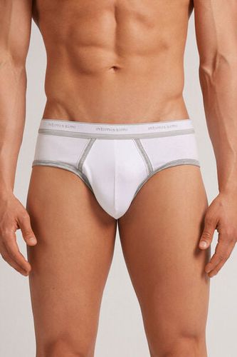 Superior Cotton Briefs with Logo Man White Size 7 - Intimissimi - Modalova