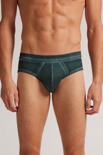 Natural Fresh Cotton Briefs Man Green Size 4 - Intimissimi - Modalova