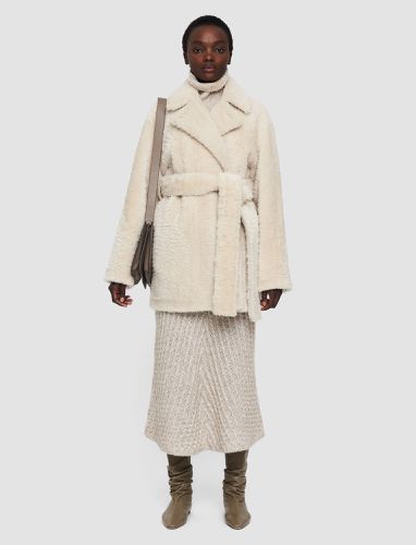 Textured Shearling Clery Coat - Joseph - Modalova