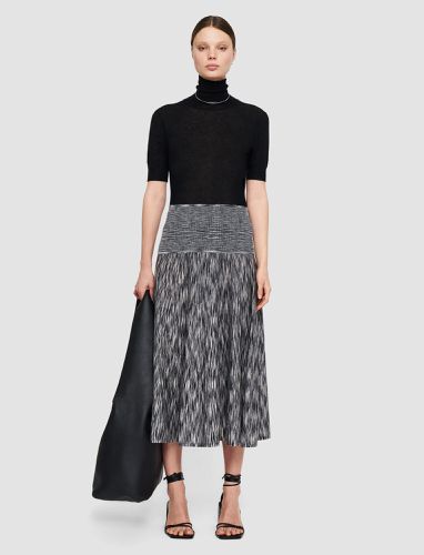 Printed Merino Skirt - Joseph - Modalova