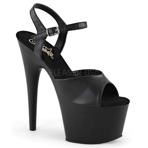 Nu-pied plateforme noir - Pointure : 43 - Chaussures femmes Pleaser - Modalova